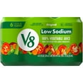 thumbnail image 1 of V8 Low Sodium Original 100% Vegetable Juice, 11.5 fl oz Can, 6 Count, 1 of 14