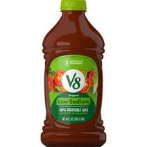 V8 Low Sodium Original 100% Vegetable Juice, 64 fl oz Bottle