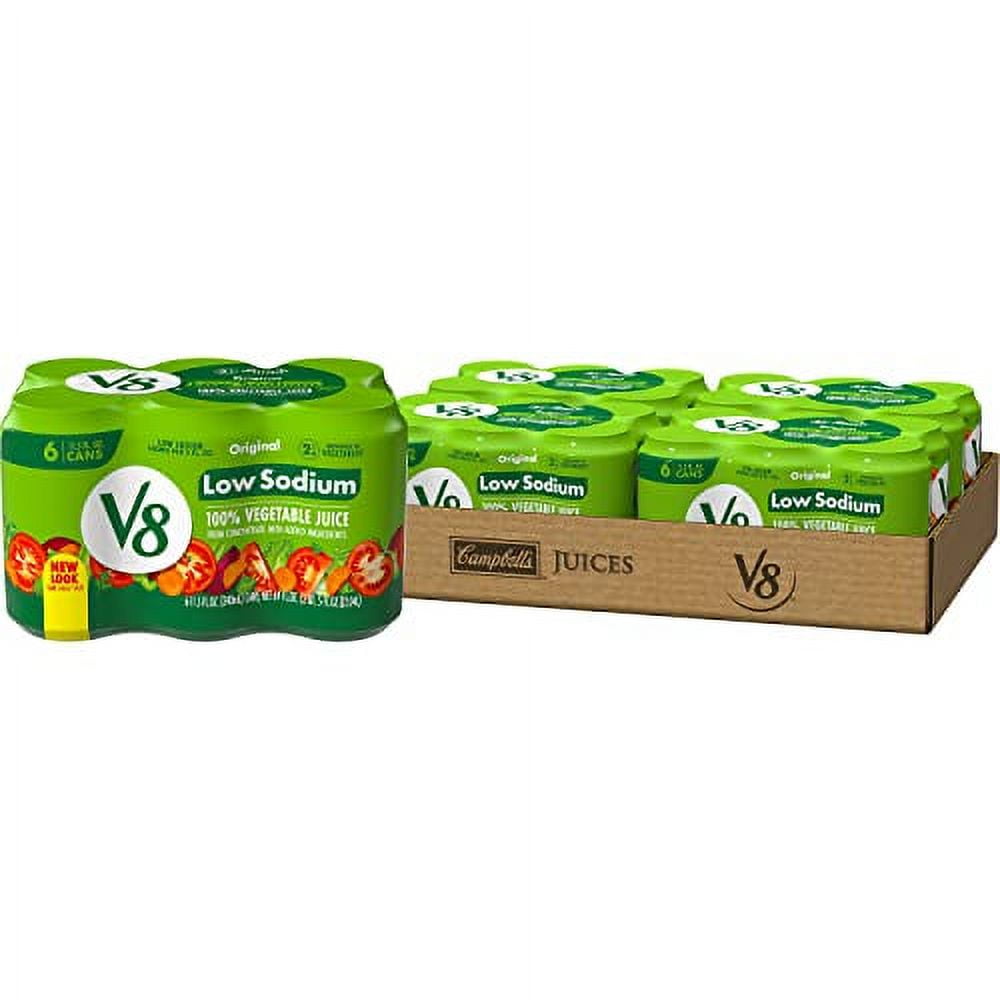 V8 Low Sodium Original 100 Vegetable Juice, Vegetable Blend with