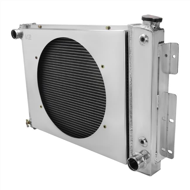V8 MT 3 Row Radiator with Fan Shroud for 1967-1969 Chevy CRamaro ...