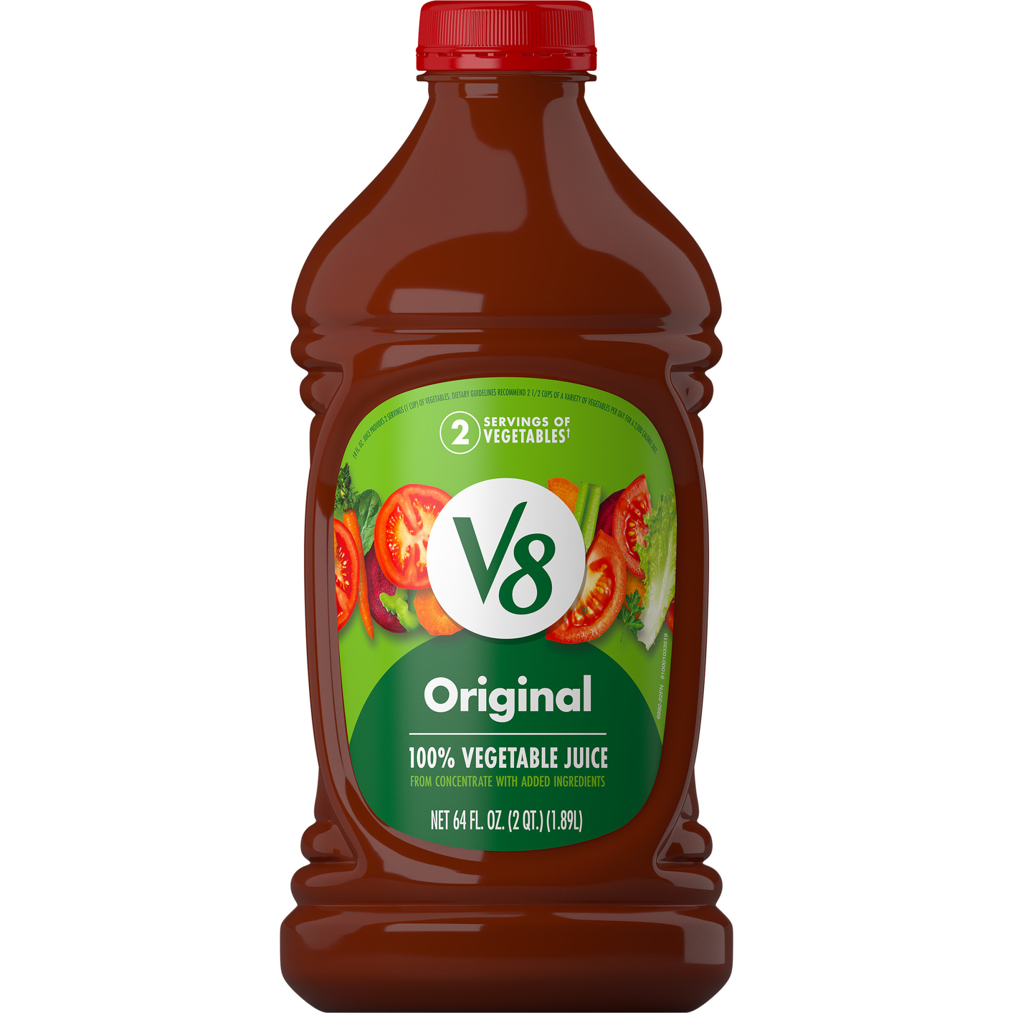V8 Original 100% Vegetable Juice, 64 fl oz Bottle - image 1 of 7