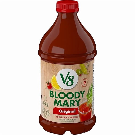 V8 Original Bloody Mary Mix, 46 fl oz Bottle Pack of 1