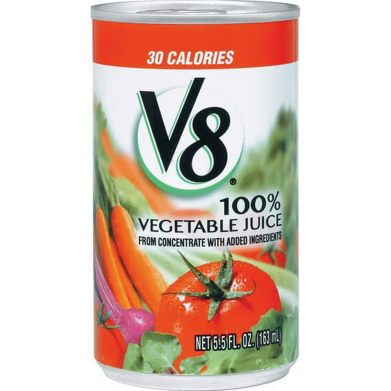 V8 Original Vegetable Juice - Ready-to-Drink - 5.50 fl oz (163 mL) - Can - 48 / Carton V8 Original Vegetable Juice - Ready-to-Drink - 5.50 fl oz (163 mL) - Can - 48 / Carton