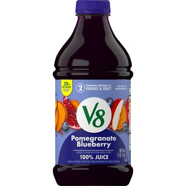 V8 Pomegranate Blueberry 100% Fruit and Vegetable Juice, 46 fl oz Bottle