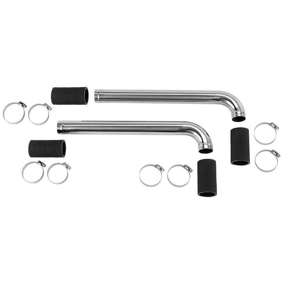 V8 Radiator Hose Dress-Up Kit, Fits 1939-1941 Ford Flathead, Stainless Steel