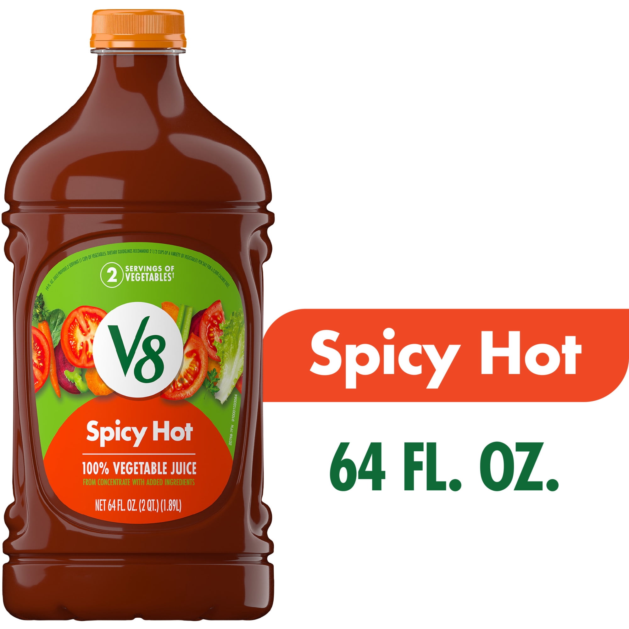 その他 MOTELWORKS 2020 Juicy V8 Spicy Hot 100% Vegetable Juice 64 fl oz | Tomato & 7 Vegetables