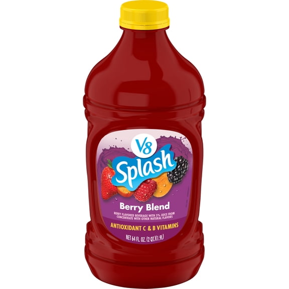 V8 Splash Berry Blend Flavored Beverage, 64 fl oz Bottle