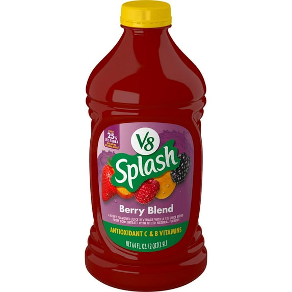 V8 Splash Berry Blend Juice - 64 fl oz Bottle - Pack of 2