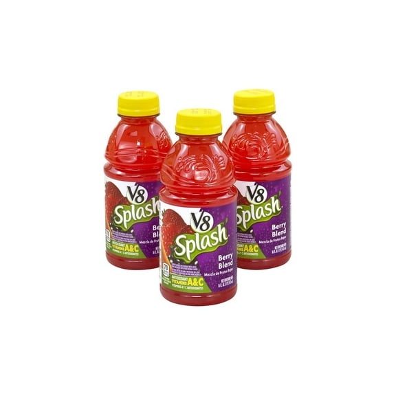 V8 Splash Berry Blend Juice Drink, 16 oz, 12 Count