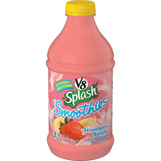 V8 Splash Smoothies Strawberry Banana, 46 oz.