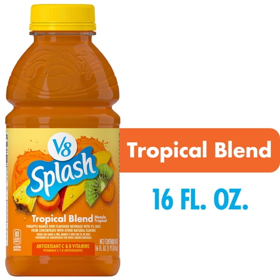 V8 Splash Tropical Blend Flavored Beverage, 16 fl oz Bottle