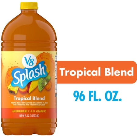 V8 Splash Tropical Blend Flavored Beverage, 96 fl oz Bottle