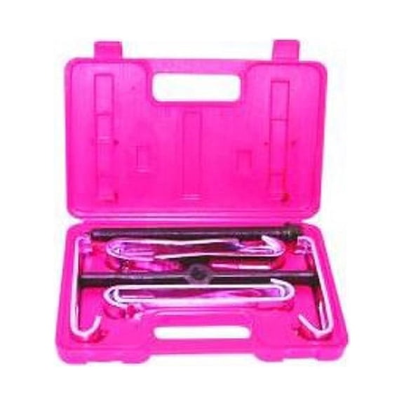 V8 Tools 4205 Straight Bar Puller Set, 5 Ton Capacity, Three Sets Of Jaws, 2 Way Crossarm, In Case