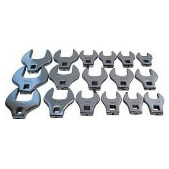 V8 Tools 7917 17 Piece 1/2" Drive Jumbo Crowfoot Wrench Set