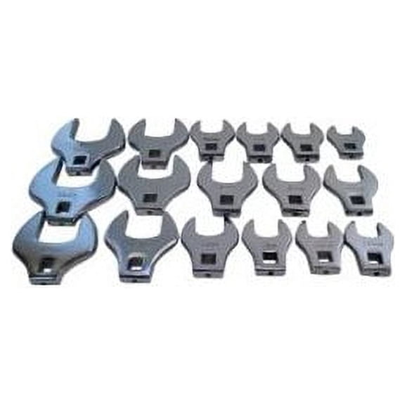 V8 Tools 7917 17 Piece 1/2" Drive Jumbo Crowfoot Wrench Set