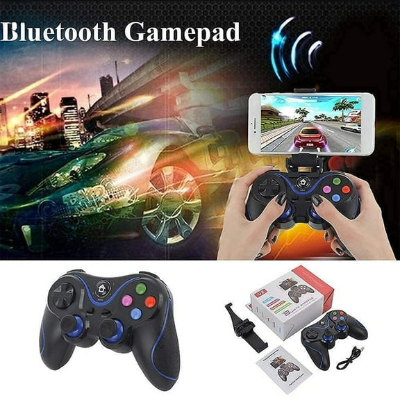 V8 Universal Wireless Controller for Switch, PC, PS3, iOS, Android. 2.4G/BT, Dual Vibration. The Ultimate Video Game Gift