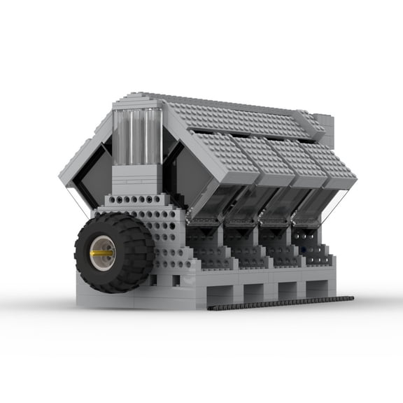 V8 Vacuum Engine Model Building Blocks Set Technology MOC Bricks Gift Educational Toys 650pcs