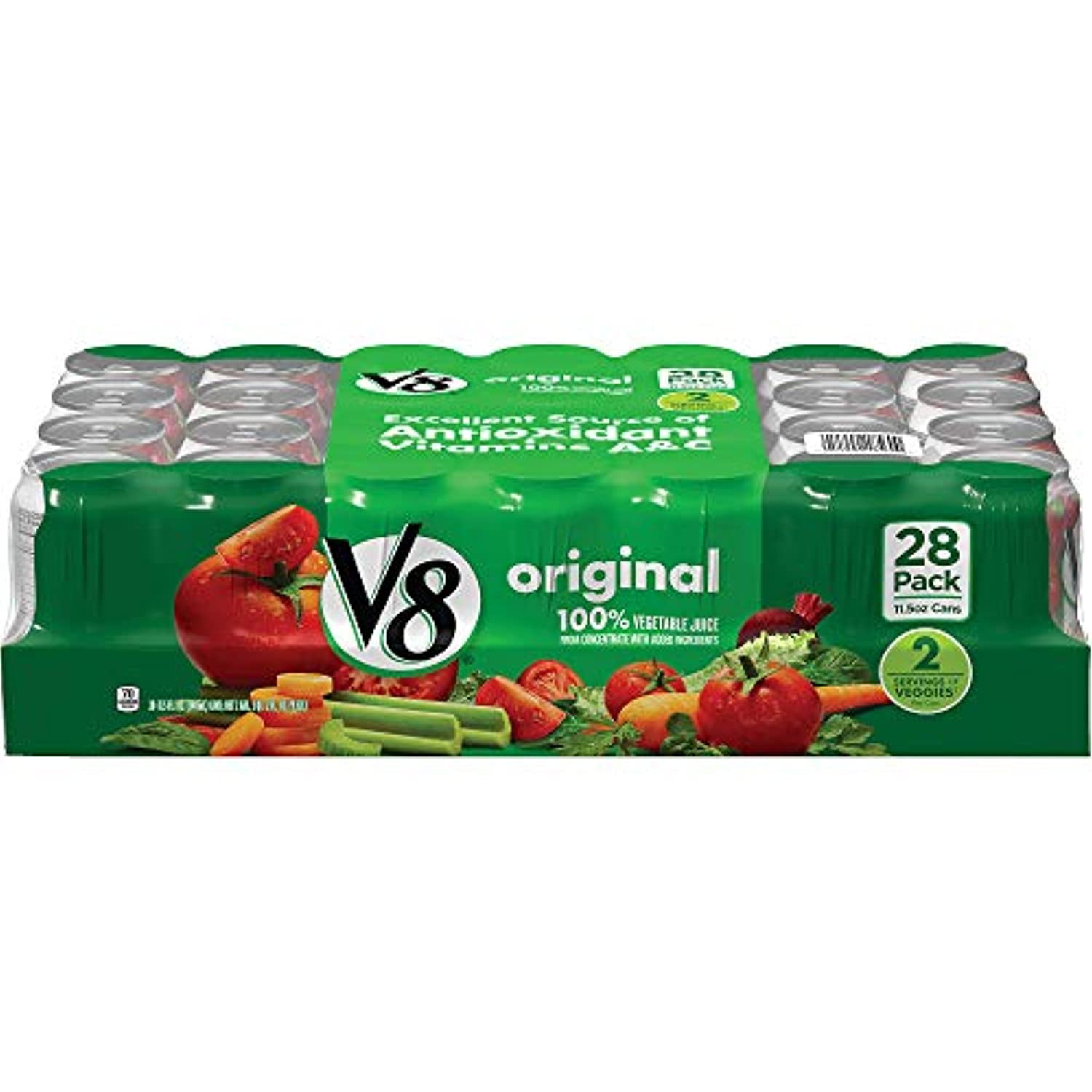 V8 Vegetable Juice, 11.5 Oz, Pack Of 28