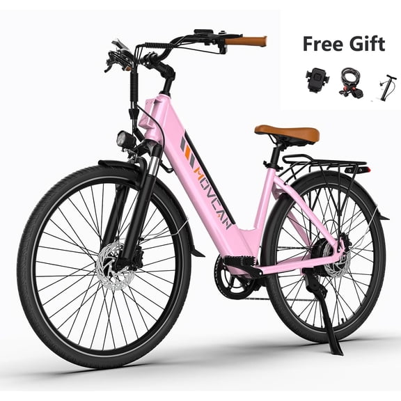 V80 Movcan  Electric Bike, 1000W Motor 28MPH Ebike, 48V 13Ah Removeable Battery, 26''  Cruiser Adult Electric Bicycles up to 70 Miles