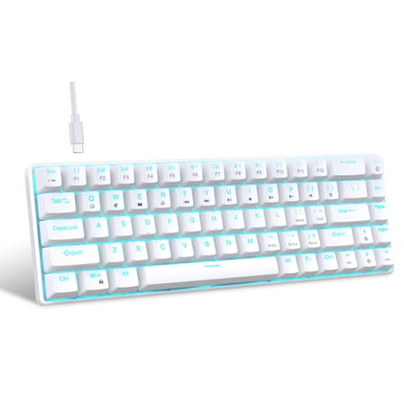 V800 60 Percent Mechanical Keyboard Double Color Injections with Backlits 68Key