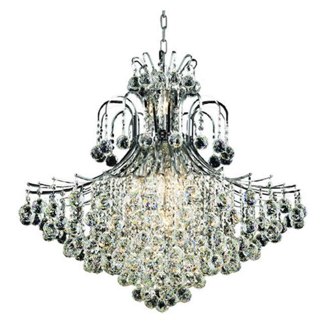 Toureg 15-Light Chrome Chandelier with Royal Cut Crystals