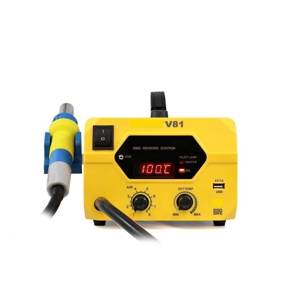 V83 2-in-1 Hot Air Rework Station & Soldering Iron, Digital Display Desoldering Kit, 1 Pack