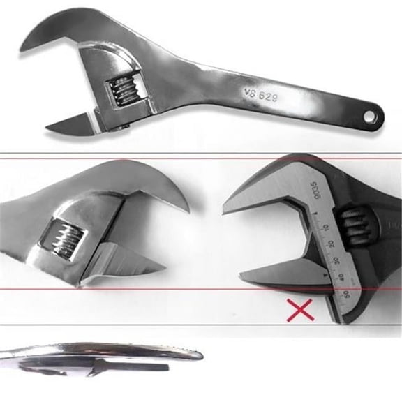 V8T 629 2 in. Super Thin Adjustable Wrench