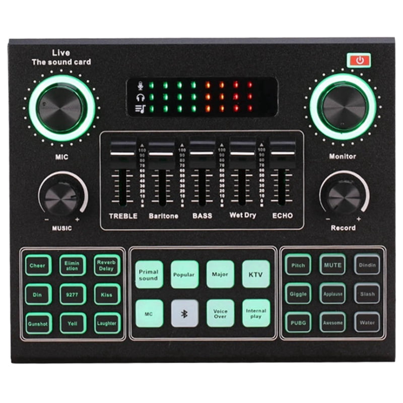 V9 Bluetooth Sound Card USB Headset  Radio Real Time Sound Card