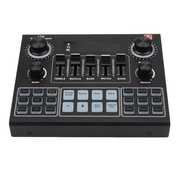 V9 Bt Sound Card USB Headset Microphone Webcast Live Streaming Sound Card Phone