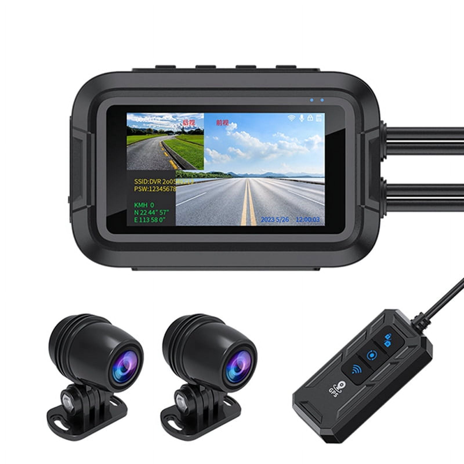 Amazon.com: DeepMoto Motorcycle Dash Cam 1080P Dual HD