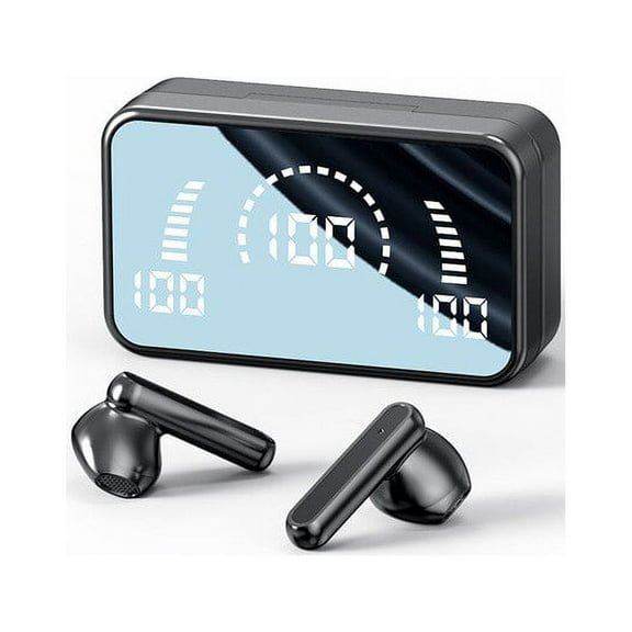 V9 Wireless Tws Earphone Business Bluetooth Headset Power Digital Display 5.1 Sports Hanging Ear Touch Headphone Waterproof S20 - Earphones &amp; Headphones