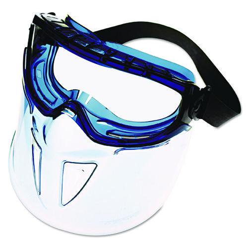 V90 Series Face Shield, Blue Frame, Clear Lens | Bundle of 5