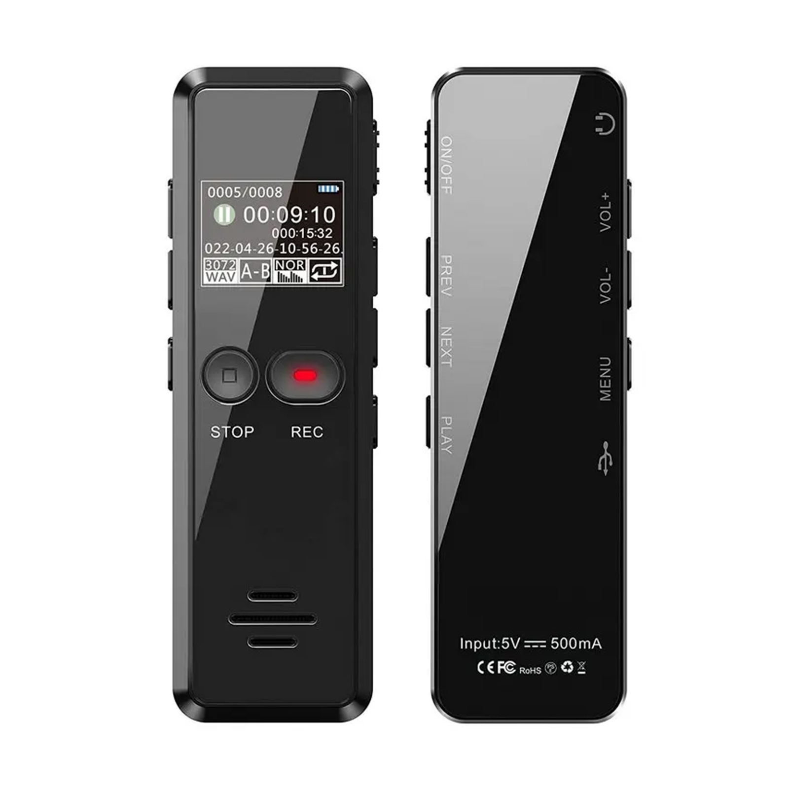 V90C 64GB High-Quality Digital Voice Recorder Colorful Display Screen Sound Recording ,Powerful Feature