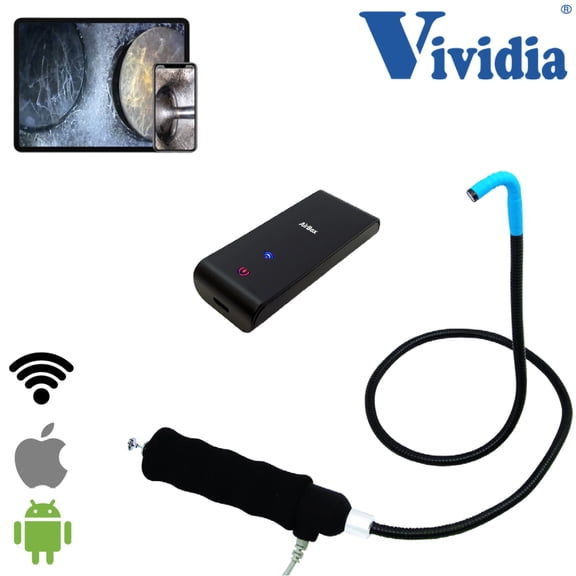 VA-980-WiFi Bundle: Vividia AbleScope VA-980 USB Semi-Rigid Articulating Borescope plus VA-B2 WiFi AirBox for iPad iPhone and Android