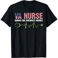 thumbnail image 1 of VA Nurse Caring For American's Heroes Veteran Day USA Flag T-Shirt, 1 of 4