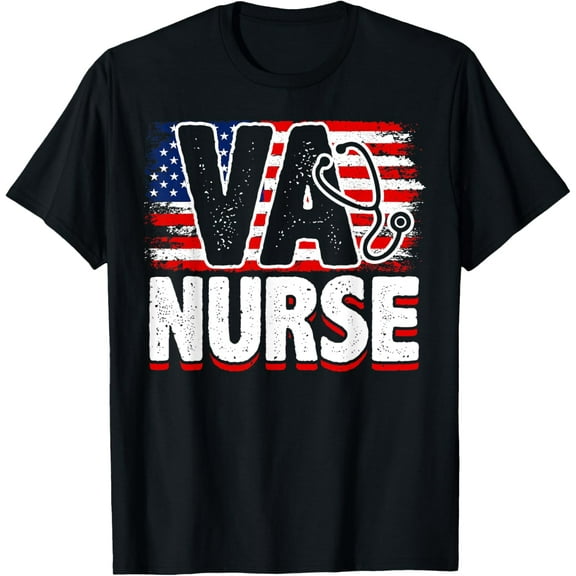 VA Nurse, Veteran & Patriot Nursing, US Military Nurse T-Shirt