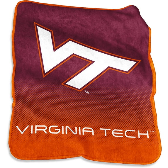 Logo Brands 235-26A Virginia Tech Raschel Throw