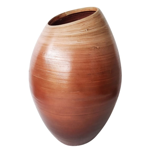 VA10069DS Stylecraft Home Collection Katherine - Vase-15.75 Inch Tall and 10.63 Inch Wide-Brown Finish