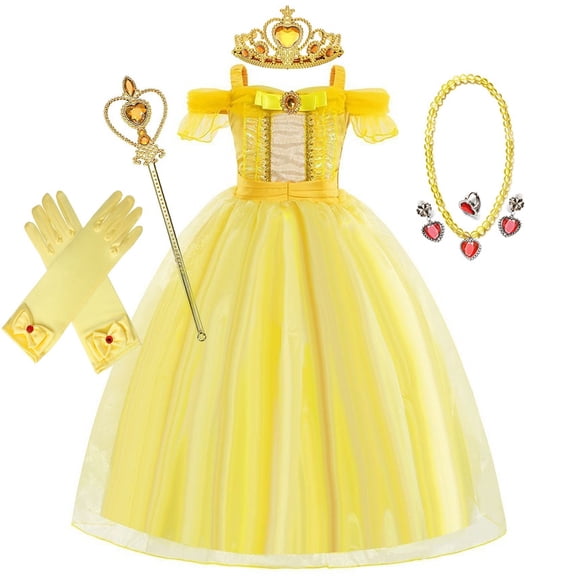 VAAT Princess Dress for Girls Princess Costume Party Dress Up with Accessories