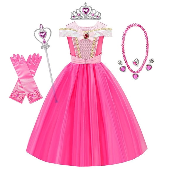 VAAT Princess Dress for Girls Princess Costume Party Dress Up with Accessories