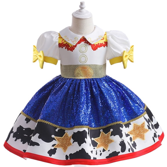 VAAT Toddler Girls Jessie Costume Princess Cowgirl Halloween Cosplay Dress Up Outfits