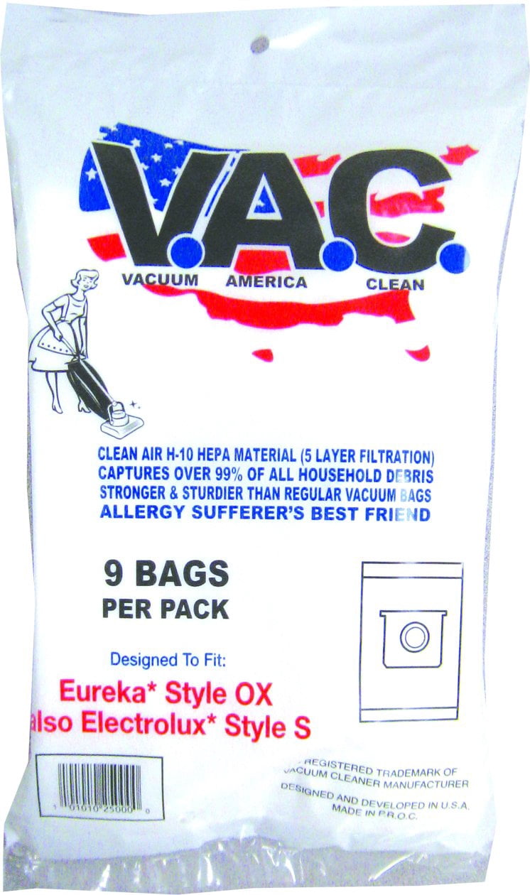 12-Pack Eureka / Electrolux Style PL Upright Vacuum Bags - Fits Bagged Upright Vacuums 8 thumbnail image