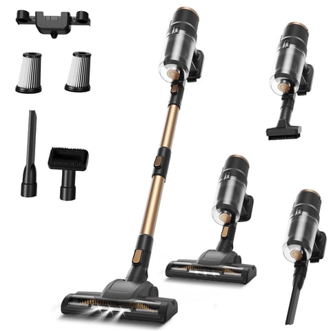 VACFORE Vacuum Cleaner for Home, Cordless Vacuum Cleaner with Deep Suction for Carpets and Hardwood