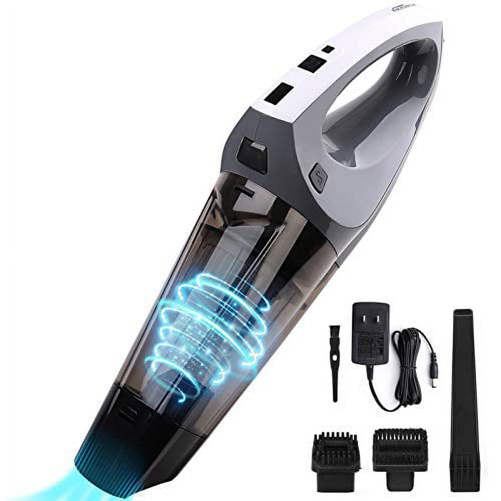 Handheld Vacuum Cordless Rechargeable, 8500Pa Powerful Handheld Vacuum  Cleaner for Wet&Dry Use, Portable Handheld Vacuum Cleaner for Car/Home/Pet  Hair Cleanup, Vac with Charging Dock&2 HEPA Filters price in Saudi Arabia