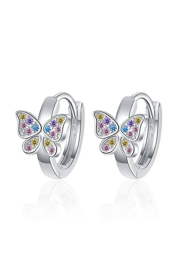 VACRONA Cubic Zirconia Huggie Earrings 14k Gold Plated Tiny Earrings Small Huggie Hoop Earrings Simple Lightweight Hoops Gift for Women