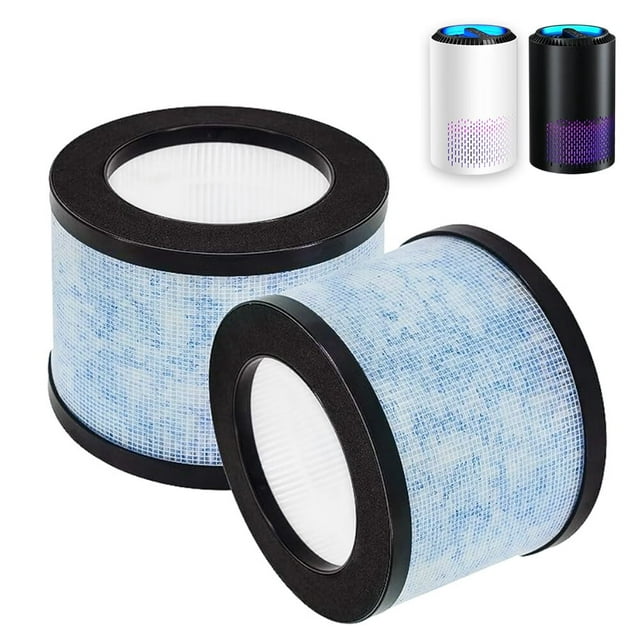 VACUSHOP 2-Pack DH-JH01 Replacement Filter for BREEZOME HEPA Air Purifier,KLOUDIC DH-JH01,Kloudi JH01/ BREEZOME JH01, and fit AROEVE MK01 & MK0,Intelabe EPI080/EP1080 HEPA Air Purifier