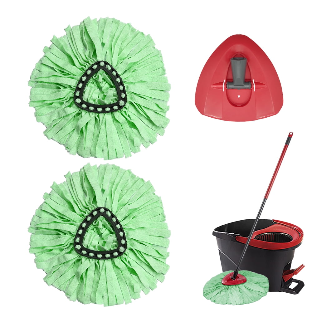 8+1 Pack Mop Refill Heads - Compatible With O-Cedar EasyWring 2-Tank System, Washable Microfiber