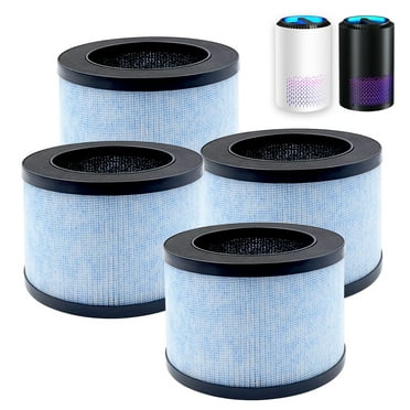 VACUSHOP 4-Pack DH-JH01 HEPA Replacement Filter Compatible with ALROCKET JH01/ KLOUDIC DH-JH01/ Kloudi JH01/ BREEZOME JH01 Air Purifier, and fit AROEVE MK01 & MK06