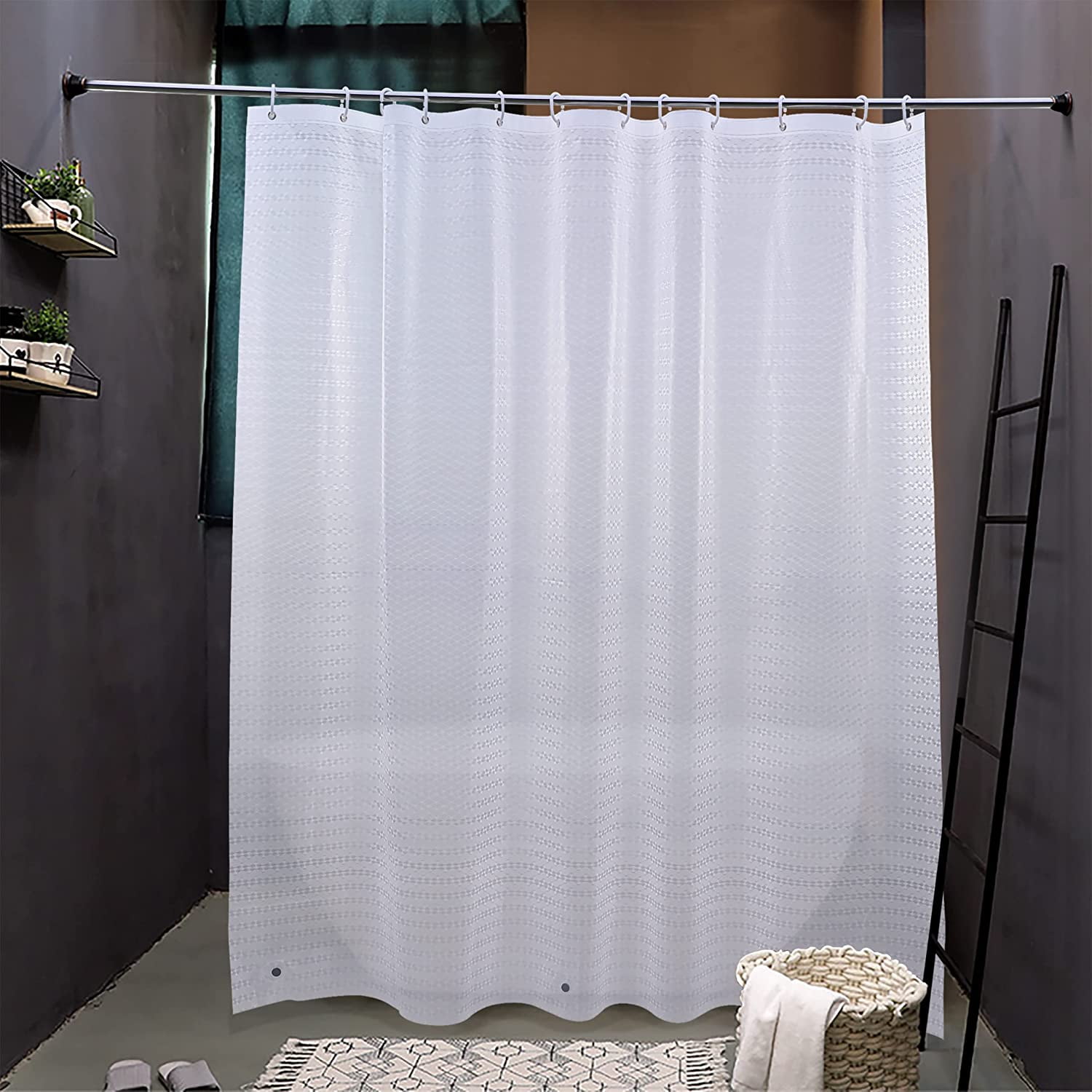 72"x72" EVA Clear Shower Curtain Liner, Water Repellent Mould
