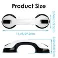 thumbnail image 1 of VACUSHOP Grab Bars for Bathroom Shower, Handicap Grab Bar Safety Anti-Slip Bath Grip Hand Rail, Shower Grab Bars for Seniors, Elderly, 12" Suction Bath Tub Hand Rail, 1 of 8